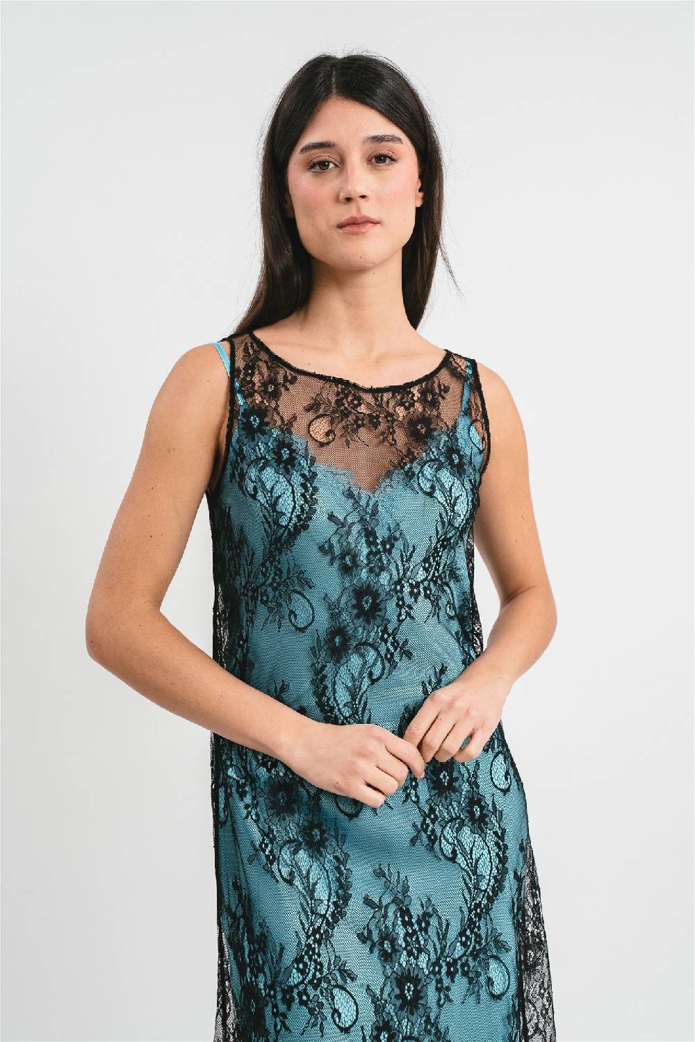 Pink Memories Tunica in pizzo leggero Economico