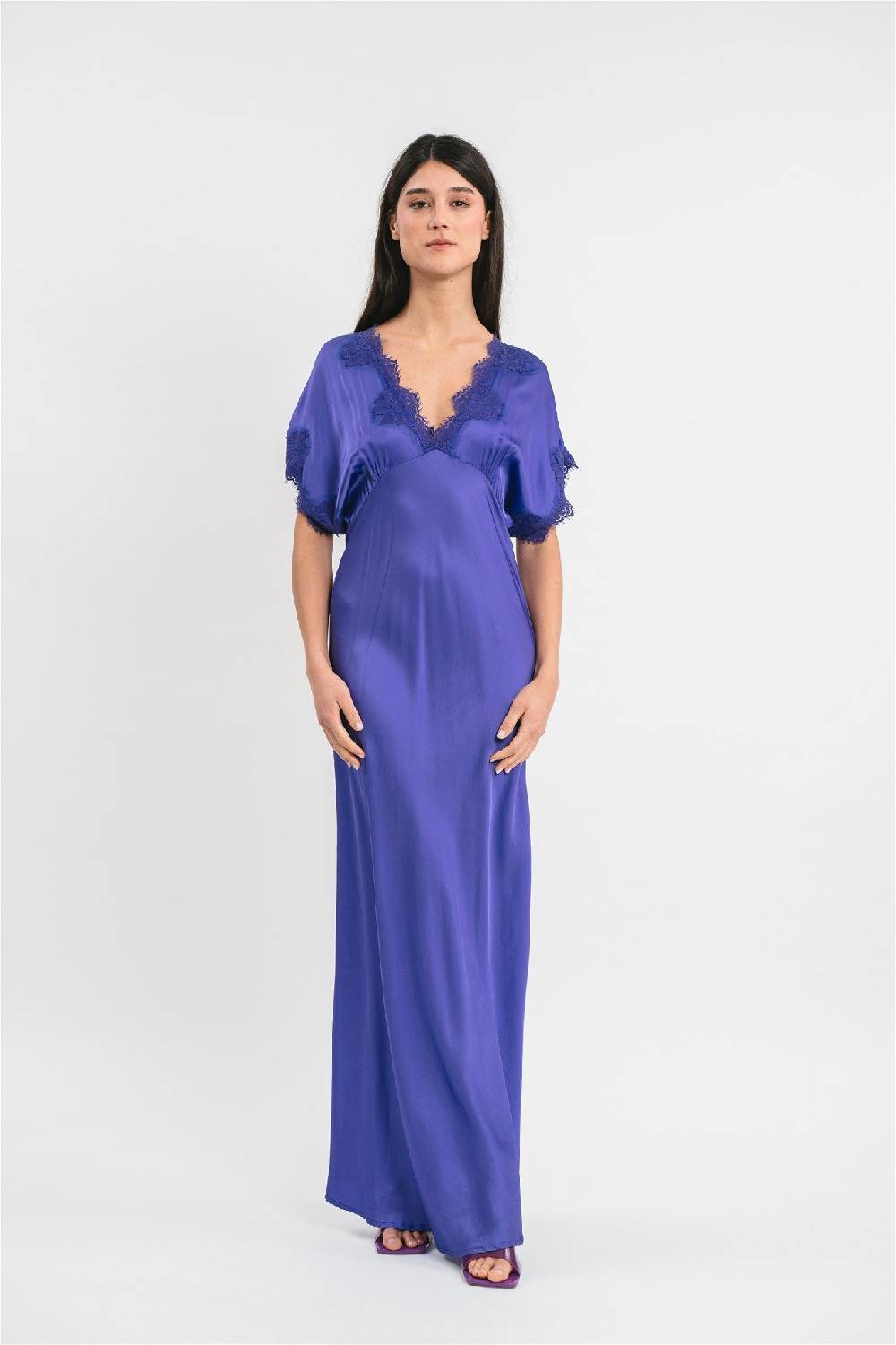 Pink Memories Abito con pizzo stile impero Offerte