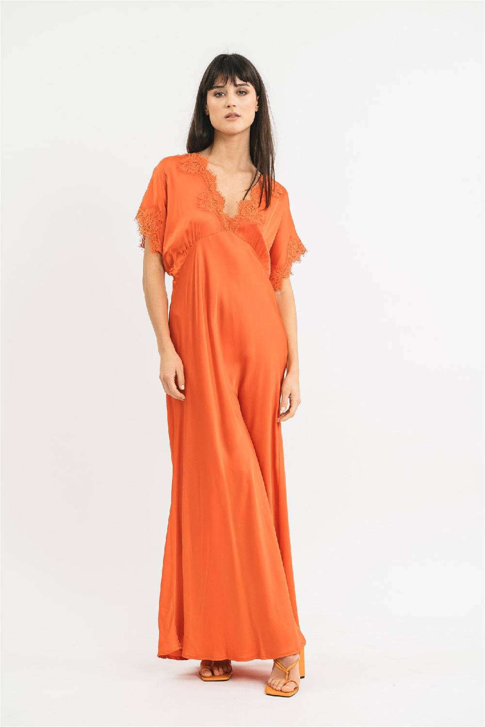 Pink Memories Abito con pizzo stile impero Offerte