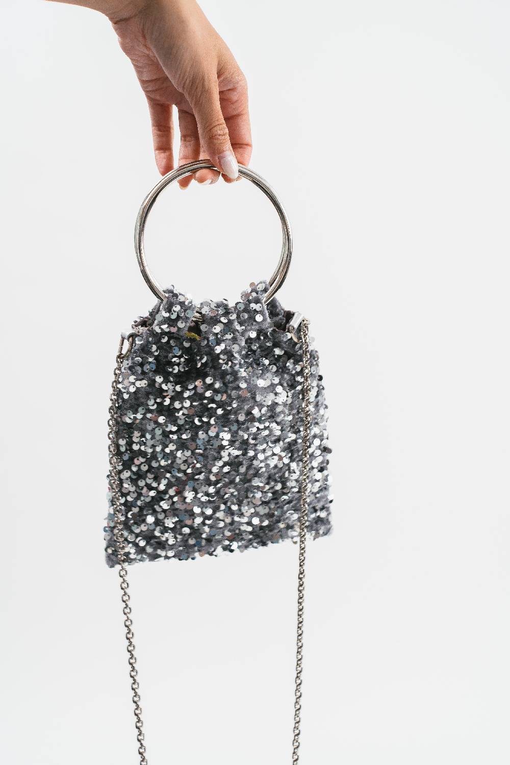 Pink Memories Borsa paillettes Pezzi Unici