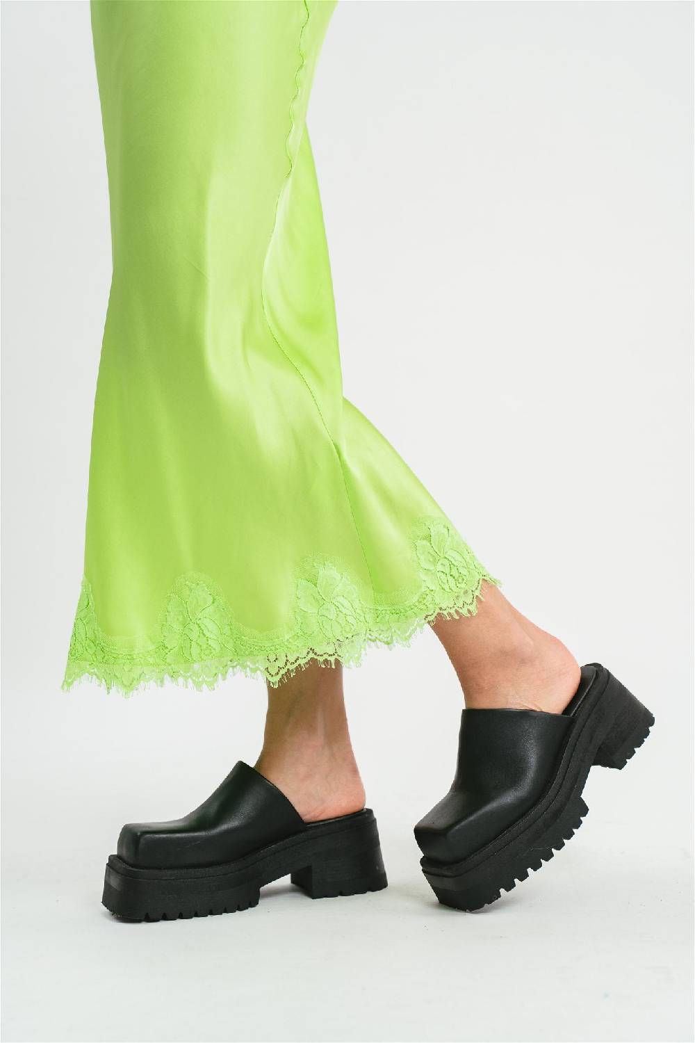 Pink Memories Gonna sirena con dettagli in pizzo Shopping Online