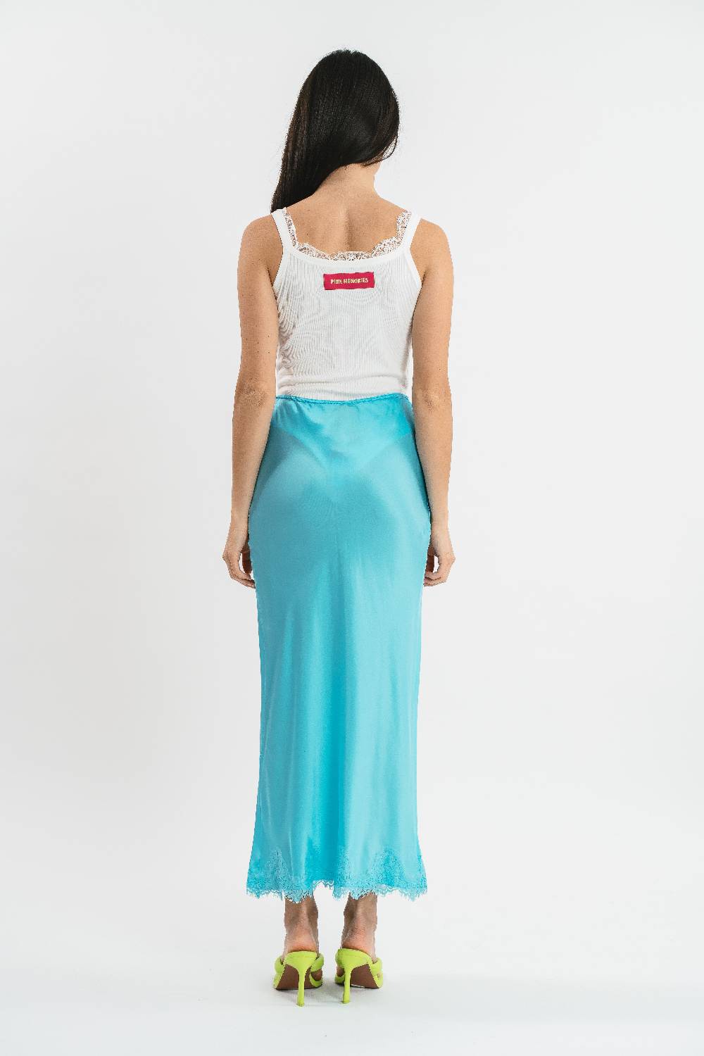Pink Memories Gonna sirena con dettagli in pizzo Shopping Online