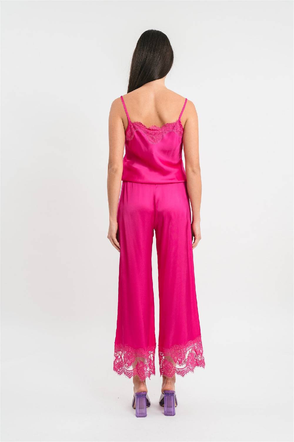 Pink Memories Pantalone con dettagli in pizzo Affare Del Giorno