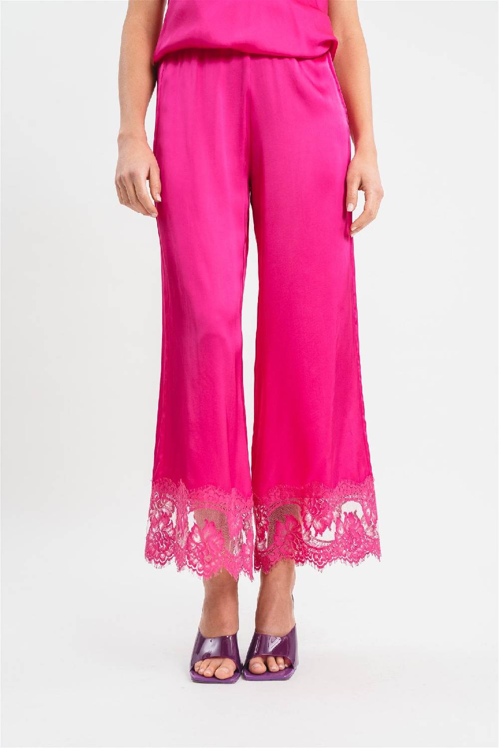 Pink Memories Pantalone con dettagli in pizzo Affare Del Giorno