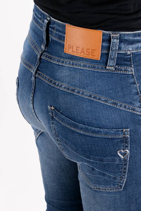 Please Jeans Please - Jeans P78 E25 - Blu Denim Vendite Flash