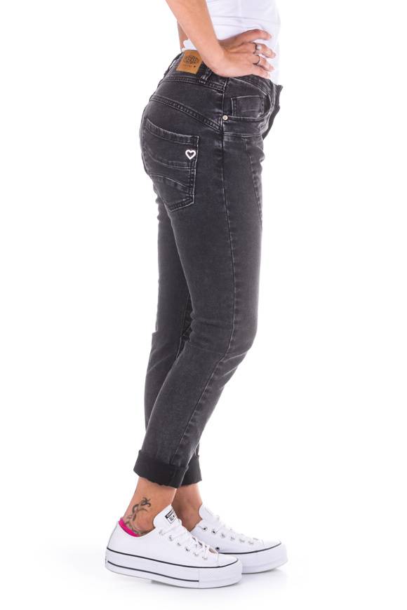 Please Jeans Please - Pantaloni P78 P3M - Nero Denim Moda