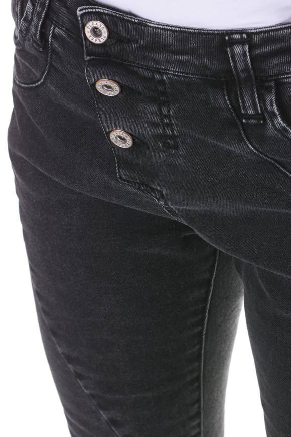 Please Jeans Please - Pantaloni P78 P3M - Nero Denim Moda