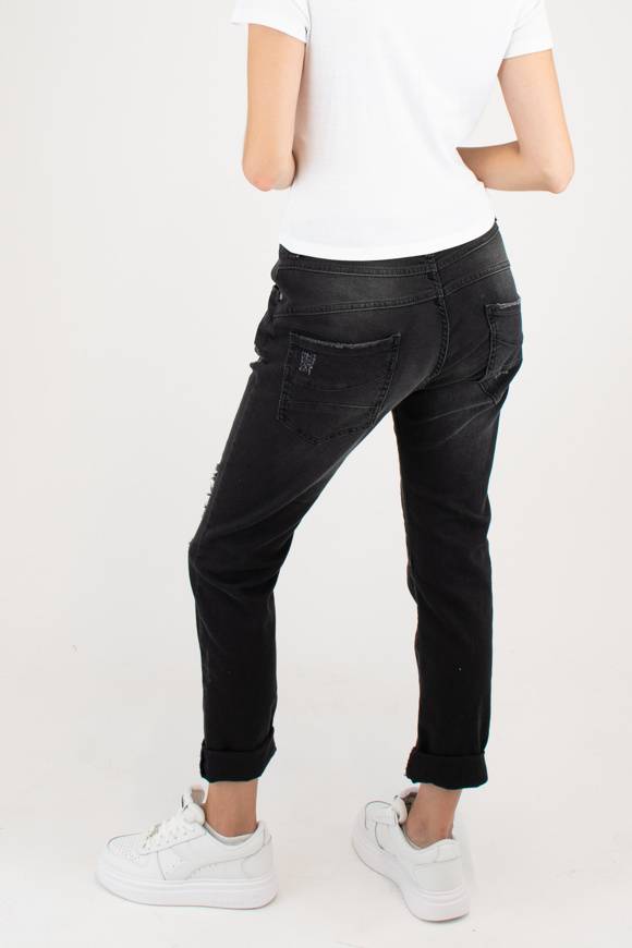 Please Jeans Please - Jeans P78 W4V - Nero Denim Nuovo