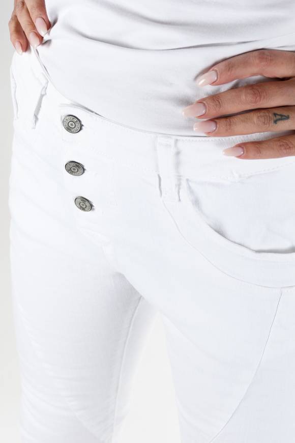 Please Jeans Please - Jeans P78 - Bianco Ottico Bull Denim Vendita