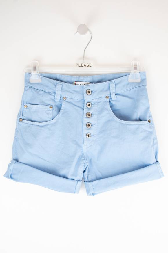 Please Jeans PLEASE SHORTS - P88 N3N - CLEAR SKY Promozione