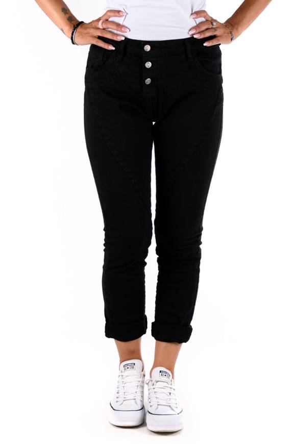 Please Jeans Please - Jeans P78 - Nero Bull Denim Spedizione Gratuita