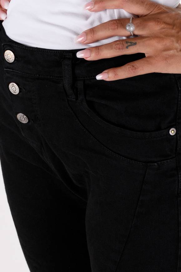 Please Jeans Please - Jeans P78 - Nero Bull Denim Spedizione Gratuita