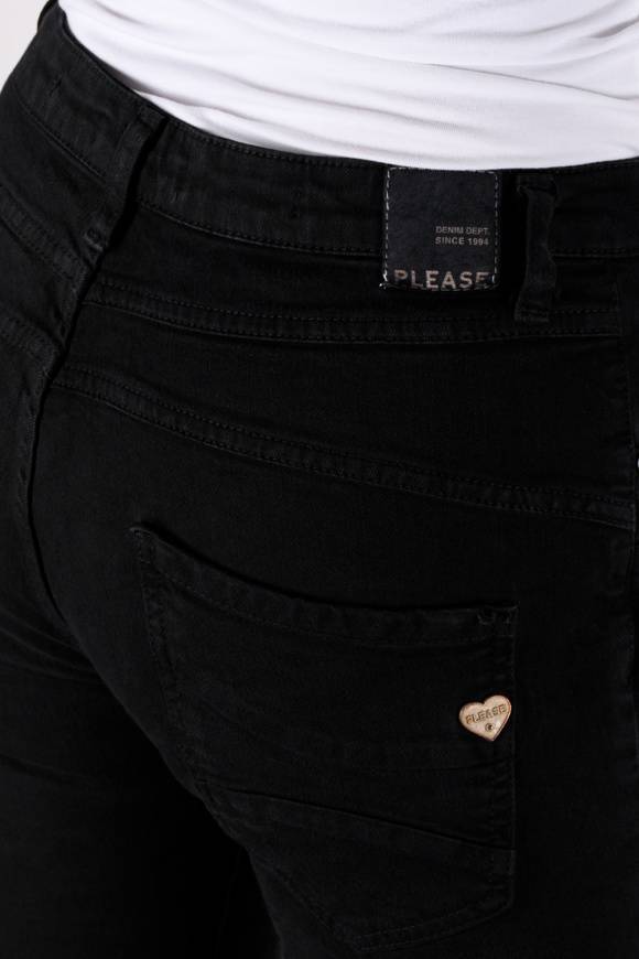 Please Jeans Please - Jeans P78 - Nero Bull Denim Spedizione Gratuita