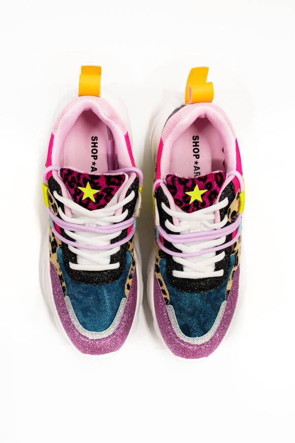 Please Jeans SHOP ART - SNEAKER 221 - MULTICOLOR In Vendita