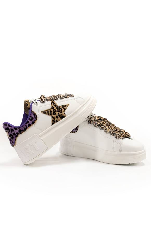 Please Jeans SHOP ART - SNEAKER 208 - WHITE MACULATO Saldi