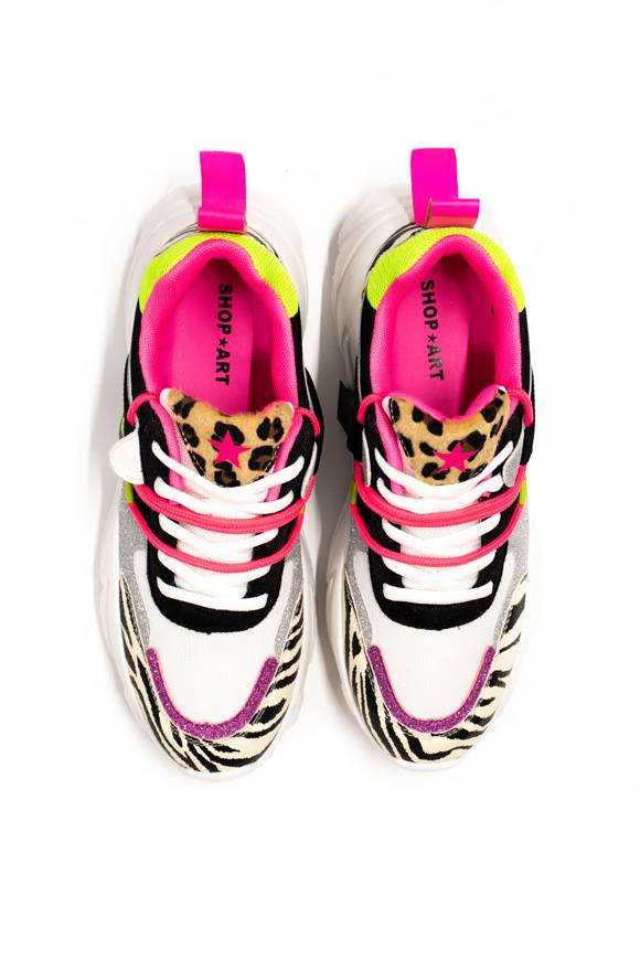 Please Jeans SHOP ART - SNEAKER 217 - MULTICOLOR Affare Del Giorno