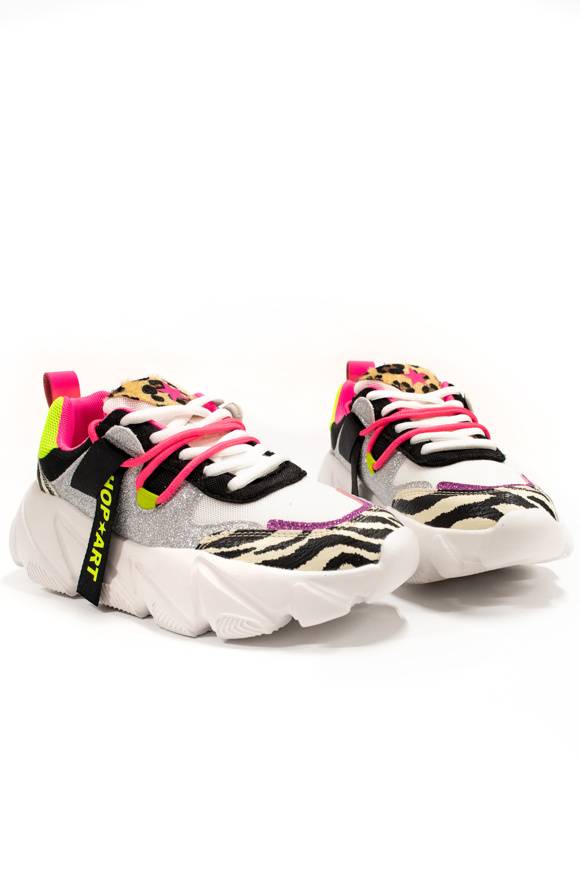 Please Jeans SHOP ART - SNEAKER 217 - MULTICOLOR Affare Del Giorno