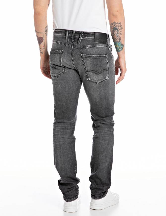 Please Jeans REPLAY JEANS ANBASS - M91 672 - GREY DENIM Nuovo