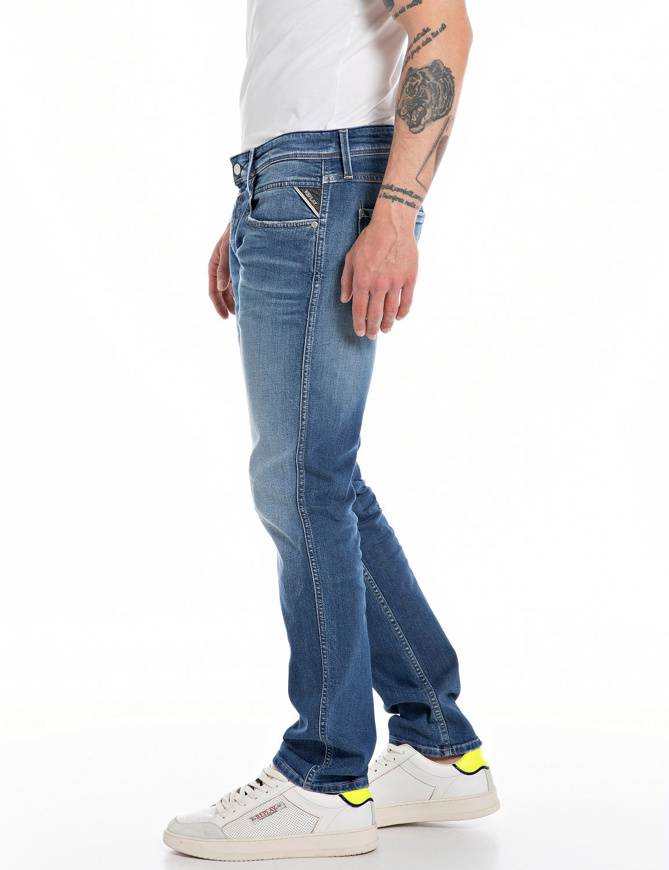 Please Jeans REPLAY JEANS ANBASS - M91 602 - BLUE DENIM Qualità
