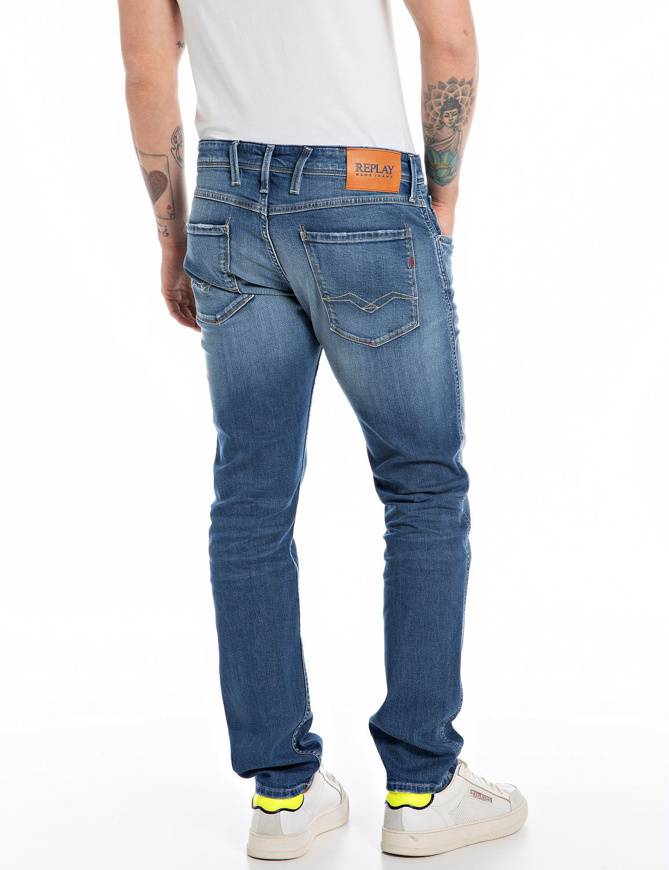 Please Jeans REPLAY JEANS ANBASS - M91 602 - BLUE DENIM Qualità