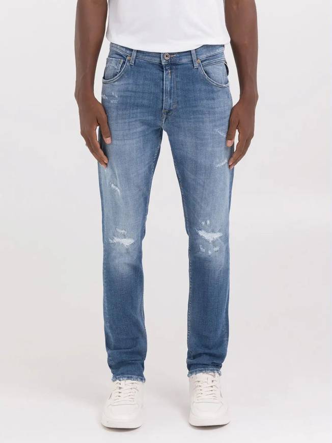 Please Jeans REPLAY JEANS MICKYM - M10 656 - BLUE DENIM Promozione