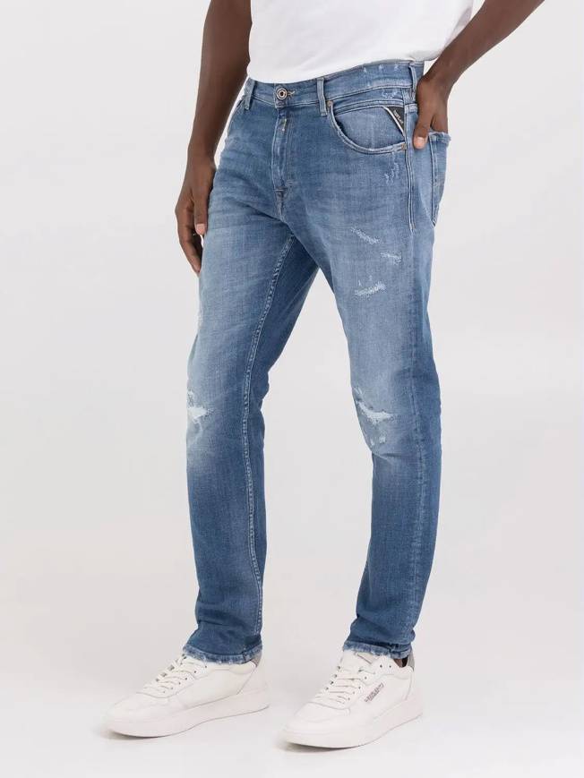 Please Jeans REPLAY JEANS MICKYM - M10 656 - BLUE DENIM Promozione