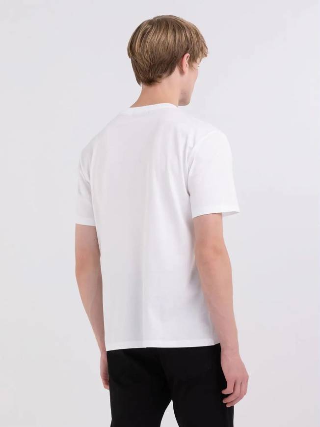 Please Jeans REPLAY T-SHIRT - M67 660 - WHITE Spedizione Gratuita