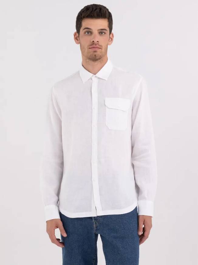 Please Jeans REPLAY CAMICIA - WHITE Soddisfazione Garantita