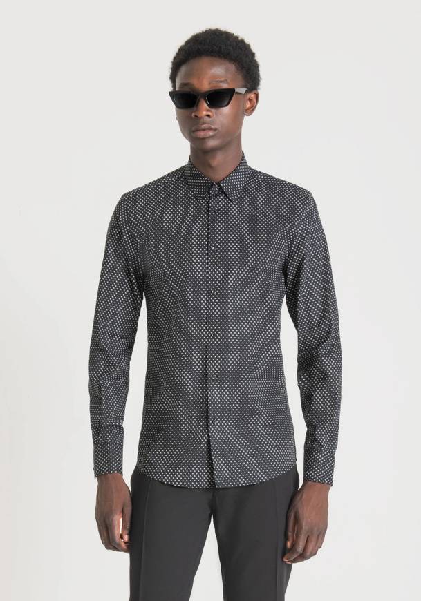 Please Jeans ANTONY MORATO CAMICIA NAPOLI - BLACK Negozi Online