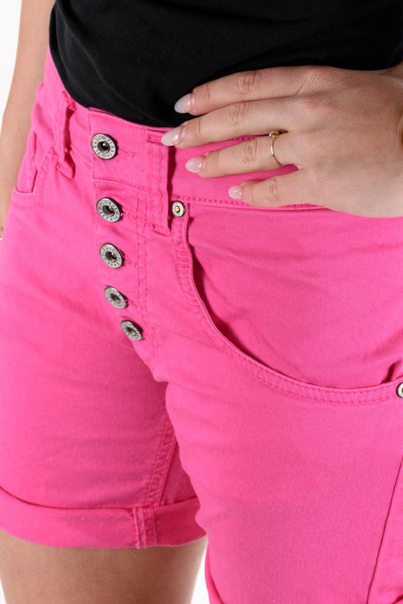 Please Jeans Please - Shorts P88 N3N - Luminous Pink Prezzo Ridotto