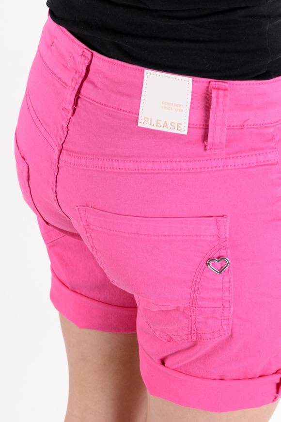 Please Jeans Please - Shorts P88 N3N - Luminous Pink Prezzo Ridotto