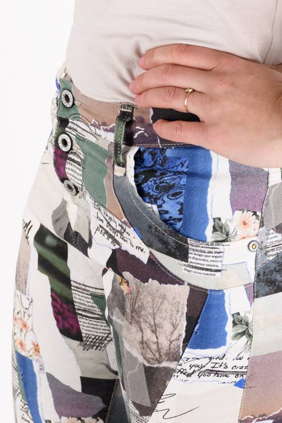 Please Jeans Please LIMITED EDITION - Pantaloni P78 C20 - Multicolor Sottocosto