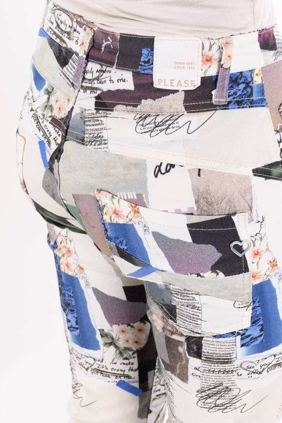 Please Jeans Please LIMITED EDITION - Pantaloni P78 C20 - Multicolor Sottocosto
