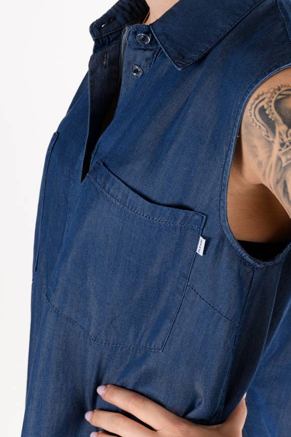 Please Jeans Please - Camicia C02 C20 - Blu Denim Convenienza
