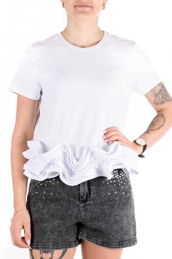Please Jeans Please - Maglietta T0N 000 - Bianco Novità