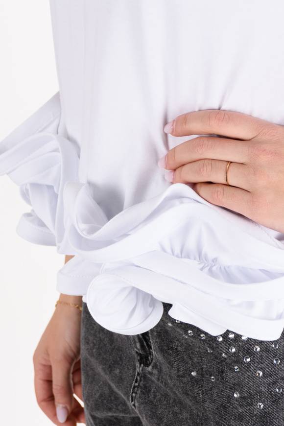 Please Jeans Please - Maglietta T0N 000 - Bianco Novità