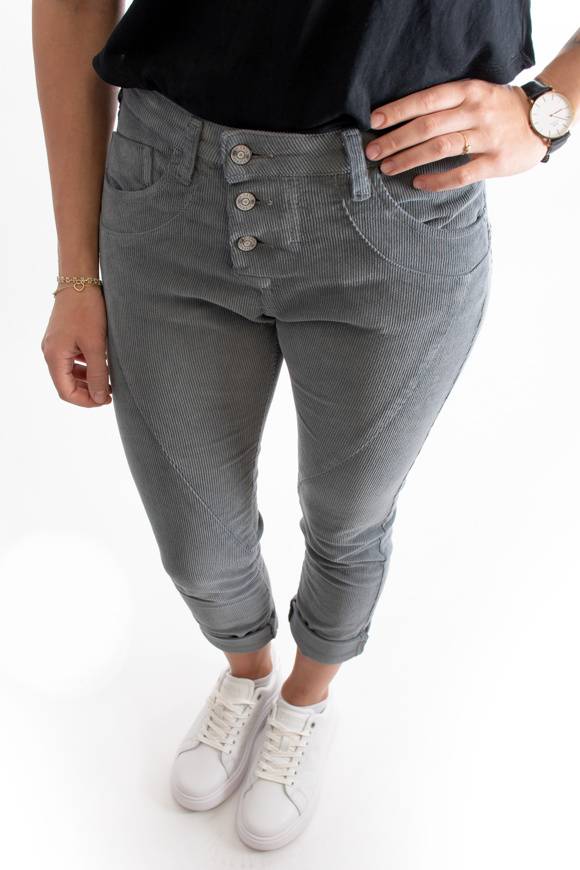 Please Jeans PLEASE CORD PANTALONI P78 - GARGOYLE Offerta Giorno del Papà