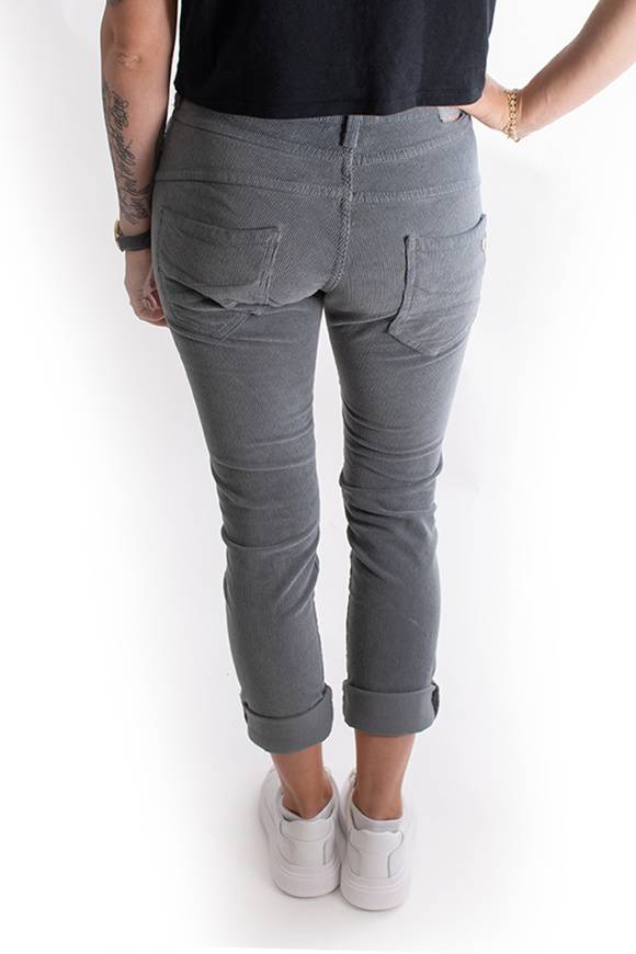 Please Jeans PLEASE CORD PANTALONI P78 - GARGOYLE Offerta Giorno del Papà
