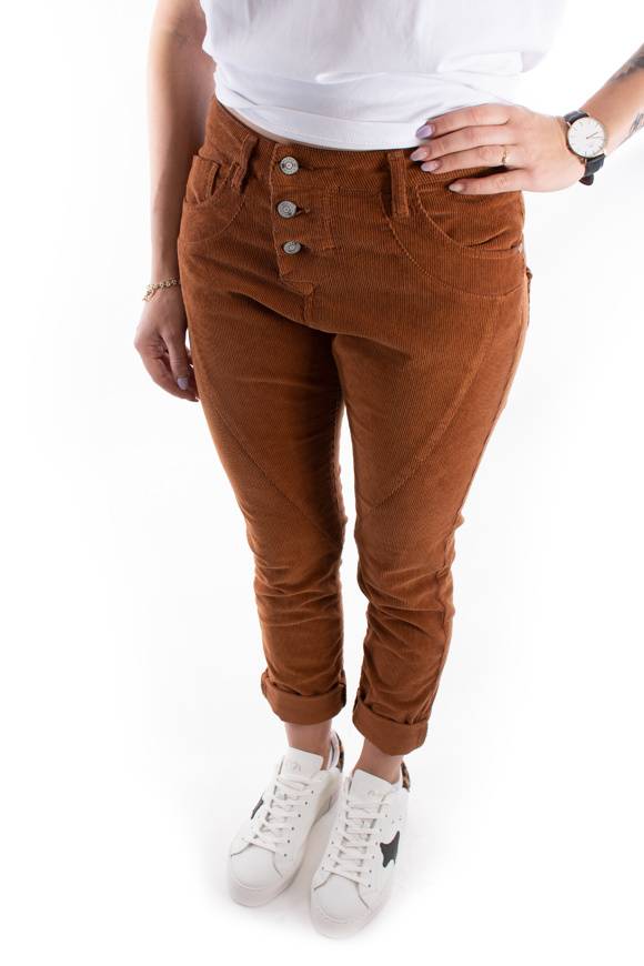 Please Jeans PLEASE PANTALONI CORD P78 - BRUCIATO 23 Saldi