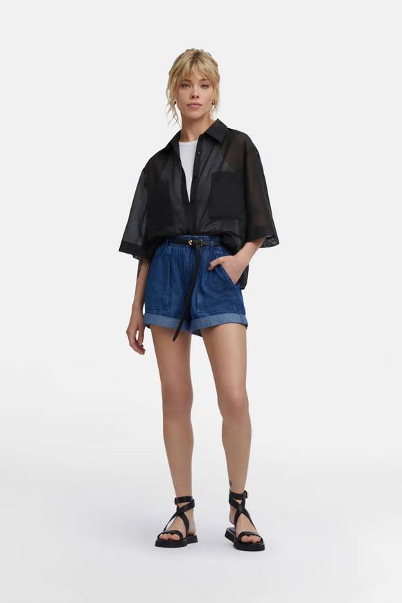 Please Jeans GAS FRANCESCA SHORTS - BLUE Discount Store per i nuovi prodotti