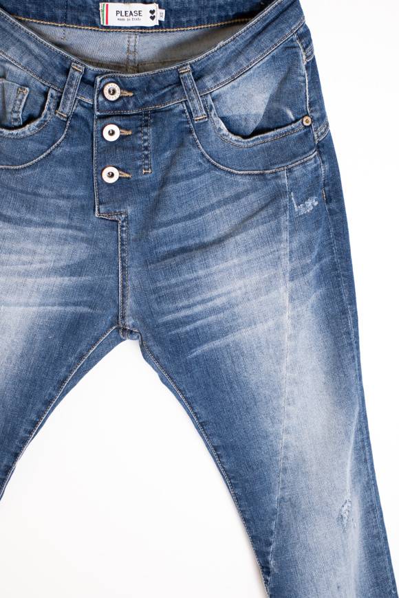 Please Jeans PLEASE JEANS - P78 PZG - BLU DENIM Vendita Calda