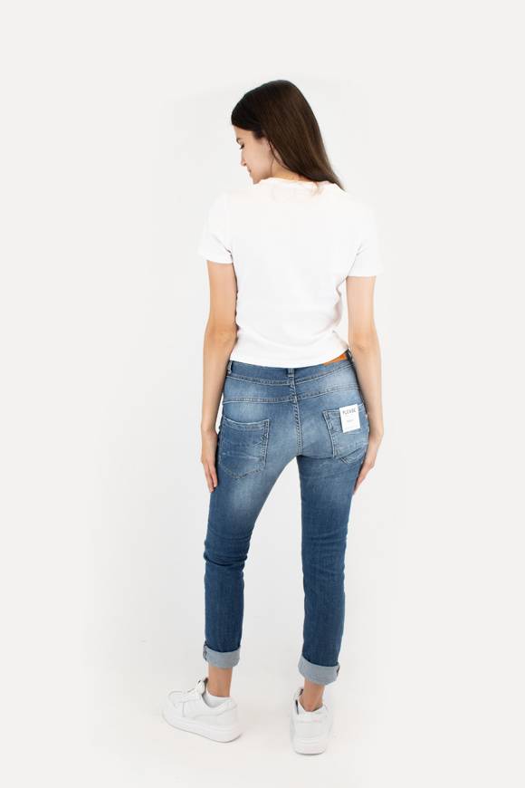 Please Jeans PLEASE JEANS - P78 PZG - BLU DENIM Vendita Calda