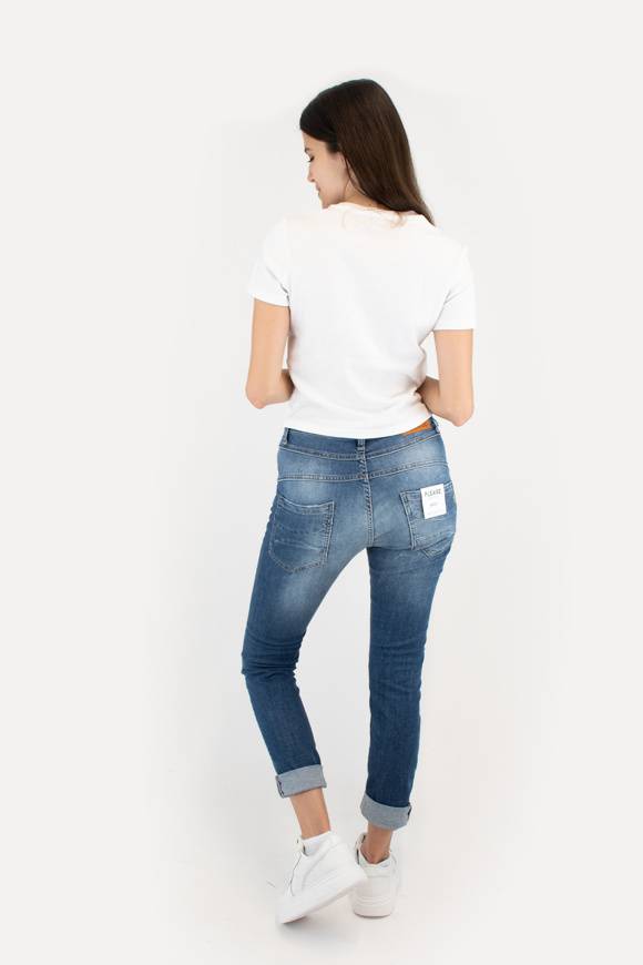 Please Jeans PLEASE JEANS - P78 PZG - BLU DENIM Vendita Calda