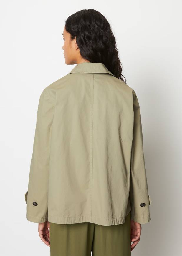 Please Jeans MARCO POLO SHORT TRENCH - STEAMED SAGE Negozio
