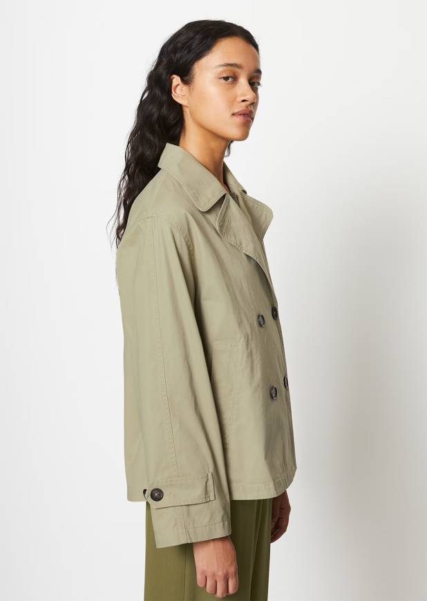 Please Jeans MARCO POLO SHORT TRENCH - STEAMED SAGE Negozio