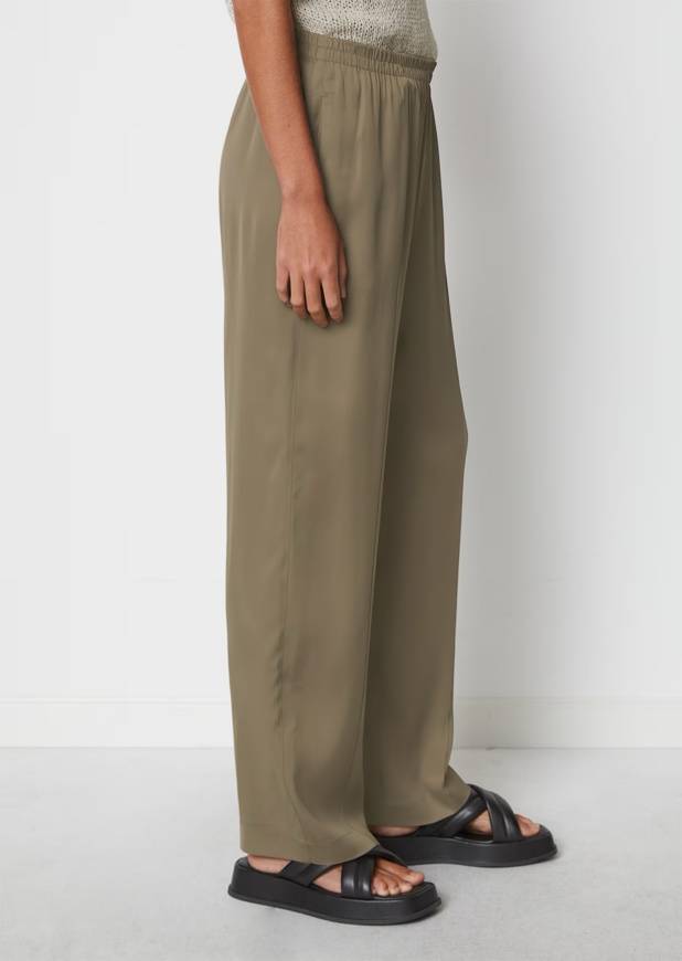 Please Jeans MARCO POLO PANTS FLUENT JOGGER - MILKY BROWN Moda