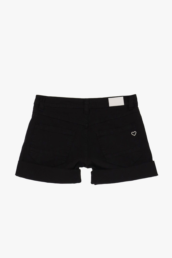 Please Jeans PLEASE SHORTS - D0G N3N - NERO Pezzi Unici