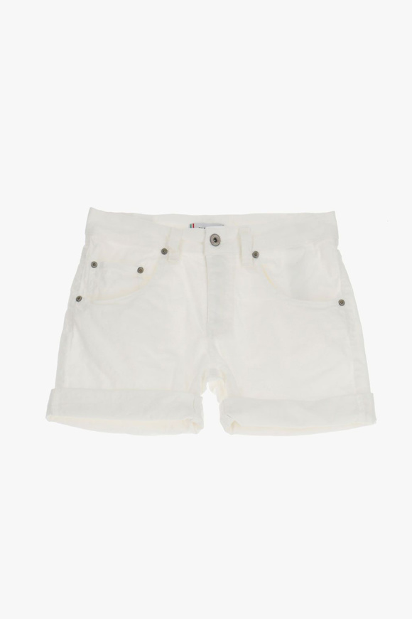 Please Jeans PLEASE SHORTS - D0G N3N - BIANCO LANA Vendita