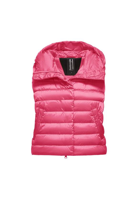 Please Jeans BOMBOOGIE SLEEVELESS DOWN JACKET - RASPBERRY MOON Spedizione Gratuita