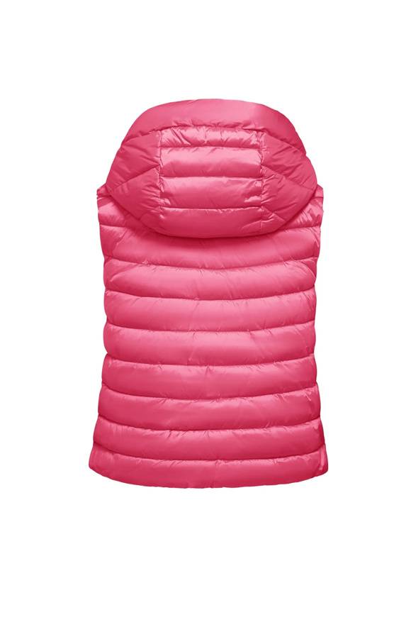 Please Jeans BOMBOOGIE SLEEVELESS DOWN JACKET - RASPBERRY MOON Spedizione Gratuita